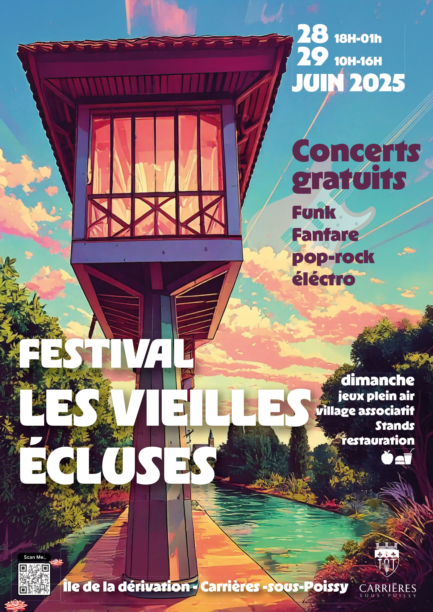 Festival Les Vieilles Ecluses - samedi 28 juin 2025 et dimanche 29 juin 2025 sur l'Ile de la Dérivation à Carrières-sous-Poissy 7895